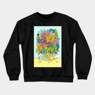 Happy Birthday Bouquet Crewneck Sweatshirt